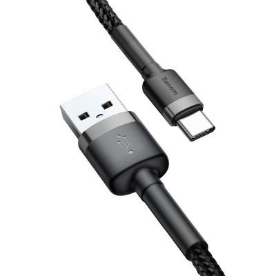 Kabel przewód USB - USB-C   Typ-C 300cm Baseus Cafule CATKLF-UG1 Quick Charge 2A z obsługą szybkiego ładowania
