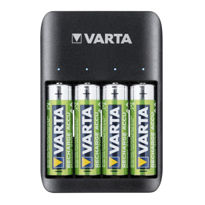 Ładowarka do akumulatorków Ni-MH VARTA QUATRO 57652   4 akumulatorki Varta 2100 mah AA