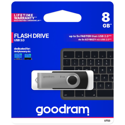 Goodram pendrive 8GB USB 3.0 Twister czarny