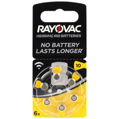Baterie do aparatów słuchowych Rayovac Acoustic Special 10 – 6 sztuk
