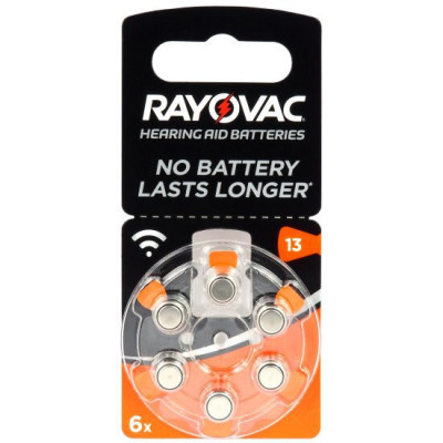 Baterie do aparatów słuchowych Rayovac Acoustic Special 13 – 6 sztuk