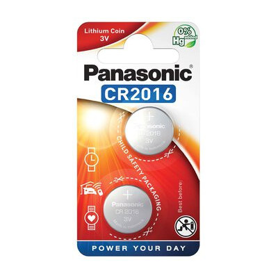 Bateria litowa mini Panasonic CR2016 – 2 sztuki
