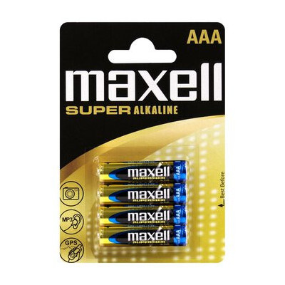 Bateria alkaliczna AAA   LR03 Maxell Super Alkaline - 4 sztuki