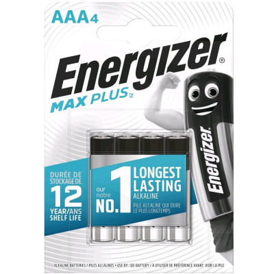 Bateria alkaliczna AAA   LR03 Energizer MAX Plus - 4 sztuki