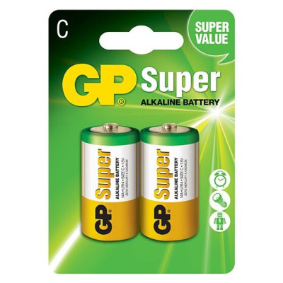 Bateria alkaliczna C   LR14 GP Super Alkaline - 2 sztuki