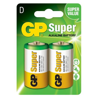 Bateria alkaliczna D   LR20 GP Super Alkaline - 2 sztuki