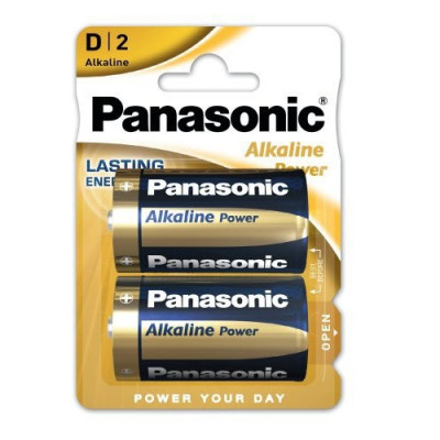 Bateria alkaliczna D   LR20 Panasonic Alkaline Power - 2 sztuki