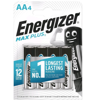 Bateria alkaliczna AA   LR6 Energizer MAX Plus - 4 sztuki