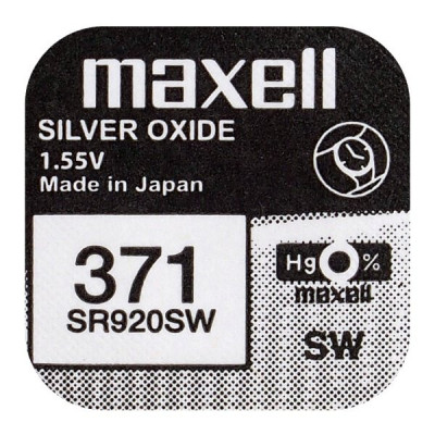 Bateria srebrowa mini Maxell 371  SR920SW   SR69 – 1 sztuka