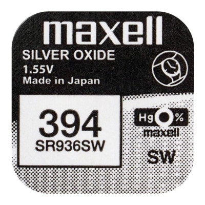 Bateria srebrowa mini Maxell 394   SR936SW   SR45 – 1 sztuka