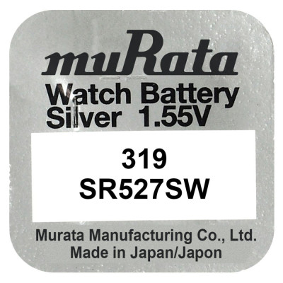 Bateria srebrowa mini Murata 319   SR527SW   SR64 – 1 sztuka