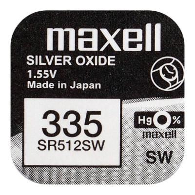 Bateria srebrowa mini Maxell 335   SR512SW – 1 sztuka