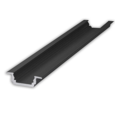Profil do LED alu PLA-WP5-100-CZ  wpuszczany czarny anodowane 100cm