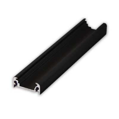 Profil do LED alu PLA-NA1-100-CZ Surface nawierzchniowy  czarny anodowane 100cm