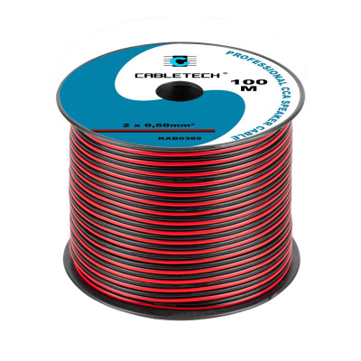 Kabel CCA 0 5mm 1 metr czerwony
