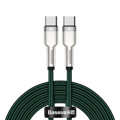 Baseus kabel Cafule Metal PD USB-C USB-C 2,0m zielony 100W
